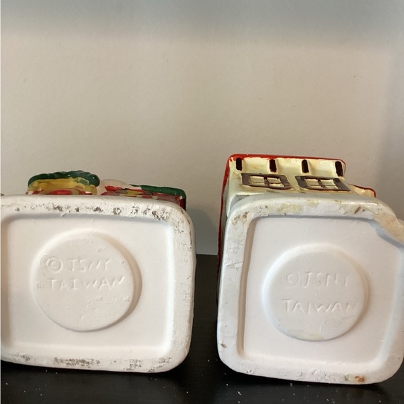 Vintage 2 JSNY Christmas Village Santa’s Workshop And VillageHouse Candle Holder - Picture 5 of 7